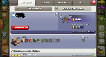 Conta CLASH OF CLANS - CV9 SEMI FULL