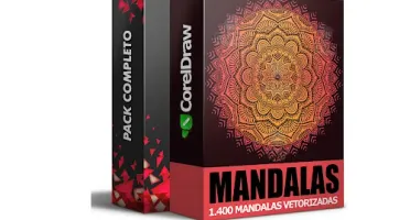 +1.400 Mandalas Vetorizadas Prontas Para Usar No Corel Draw!