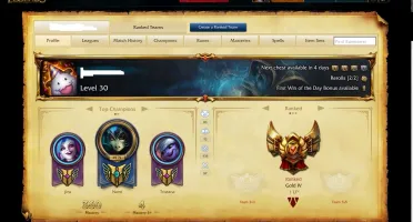 Conta Ouro IV com todos os campeões e várias skins