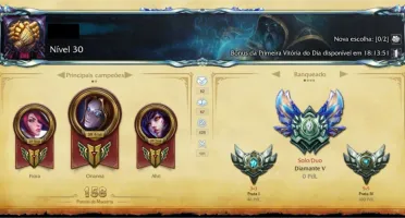 Conta Diamante V + Todos os campeões + Skins