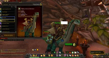 CONTA COM MONTARIA AH BRUTOSSAURO TIER3 DRUIDA TABARDOS TCG