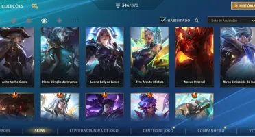 Wild rift 🔥346 skins, 8 mÃticas, 35 lendárias, 200 épica