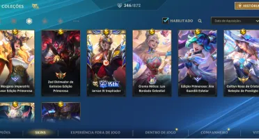 Wild rift 🔥346 skins, 8 mÃticas, 35 lendárias, 200 épica