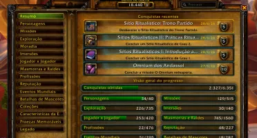 Conta World of Warcraft desde 2011 370+monts,18k+coquistas