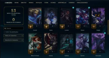 Esmeralda 4 com 45 Champs e 12 Skins