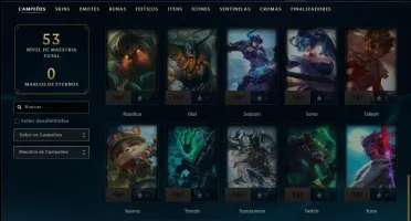 Esmeralda 4 com 45 Champs e 12 Skins