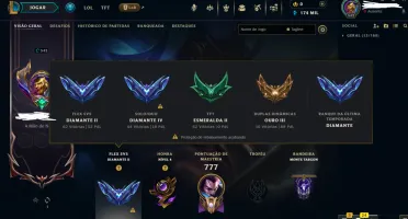 Conta + de 10 anos - Diamante 4 - League of Legends