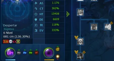 Conta forte com potencial LA-Omega