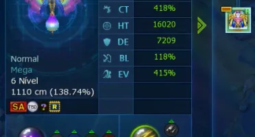 Conta forte com potencial LA-Omega