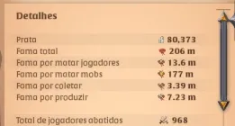 Albion |Conta Mid Game 3 Coletas T8.