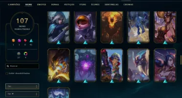 Fullacesso - Conta De 2016 - 107 Skins - Level 393 - 165 Cam