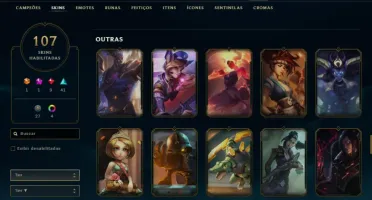 Fullacesso - Conta De 2016 - 107 Skins - Level 393 - 165 Cam