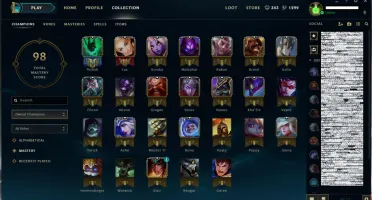 Conta League of Legends lvl 30 com skin Vayne Ladra de Almas