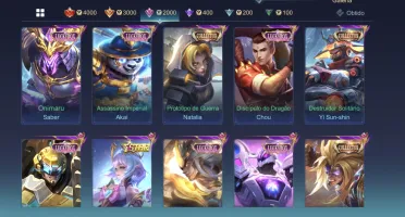 Conta Mobile Legends 390 skins