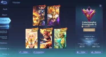 Conta Mobile Legends 390 skins