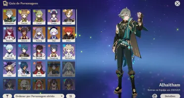 Conta genshin Alhaitham C2 + arma assinatura AR 44