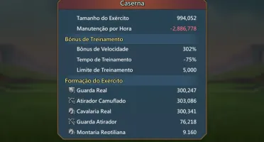 Conta pré t4 lords mobile