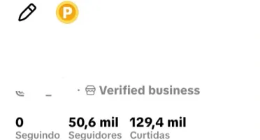 Conta no TikTok com 40 mil seguidores