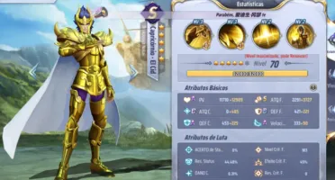 Conta Saint Seiya Novo Servidor A140