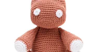 Hipopótamo Marrom em Amigurumi Artesanal