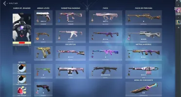 CONTA VALORANT E LOL 5 FACAS 5 AWPS 2 PHANTOMS E 4 VANDALS