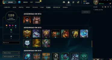 Conta lol Extremamente rara Kayle Juiza, Rammus Rei
