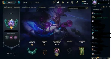 Conta lol Extremamente rara Kayle Juiza, Rammus Rei