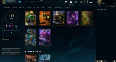 Conta lol Extremamente rara Kayle Juiza, Rammus Rei