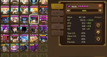 Conta Summoners War - Nicki