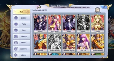 Conta nível 62 Saint Seiya Awakening