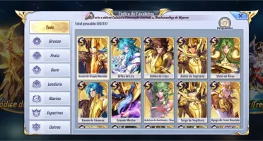 Conta nível 62 Saint Seiya Awakening