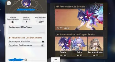 Seele + Bailu + Welt + Banner's Garantido - Honkai Star Rail
