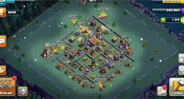 Clash of clans cv 13 upando, 6 construtor liberado.