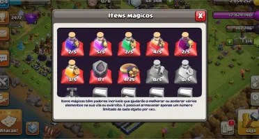 Clash of clans cv 13 upando, 6 construtor liberado.