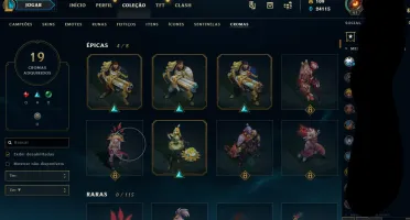 ALL Champs + 130 Skins + 150 Icon, conta de 2013