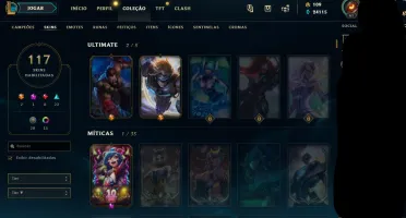 ALL Champs + 130 Skins + 150 Icon, conta de 2013