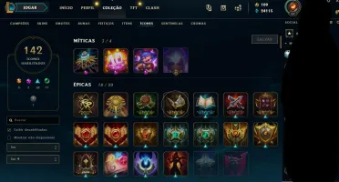 ALL Champs + 130 Skins + 150 Icon, conta de 2013