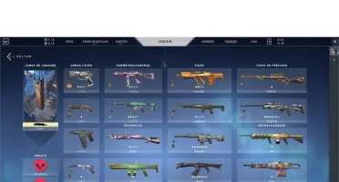 conta valorant prata 3 + skins de quase todas as armas