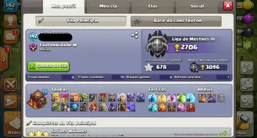 CONTA CLASH OF CLANS CV 10 - HERÓIS CASAL 57