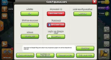 CONTA CLASH OF CLANS CV 10 - HERÓIS CASAL 57