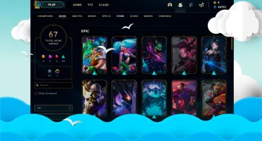Conta Platina 4 - Diversas Skins - 16.000+ De Essência Azul