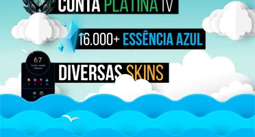 Conta Platina 4 - Diversas Skins - 16.000+ De Essência Azul
