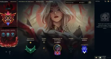 conta de lol lvl 1290