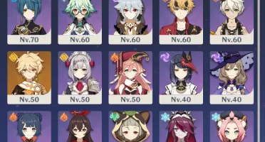 Conta Genshin Hutao, Shogun, Keqing, 3 Armas 5 Estrelas