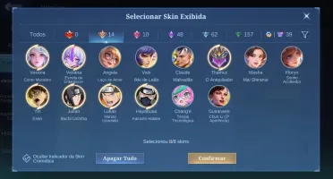 Conta com muita skin boa collab e Collector
