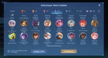 Conta com muita skin boa collab e Collector