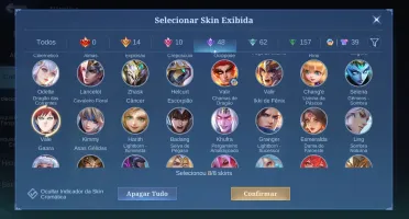 Conta com muita skin boa collab e Collector