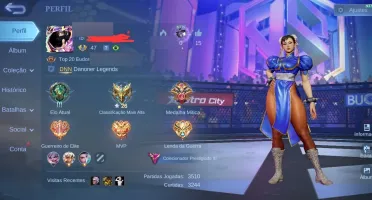 Conta com muita skin boa collab e Collector