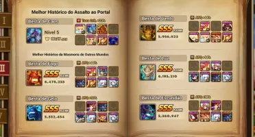 Conta top g1 com +55 nat 5s - Summoners War