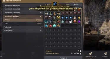 Conta lendaria musa lvl 60